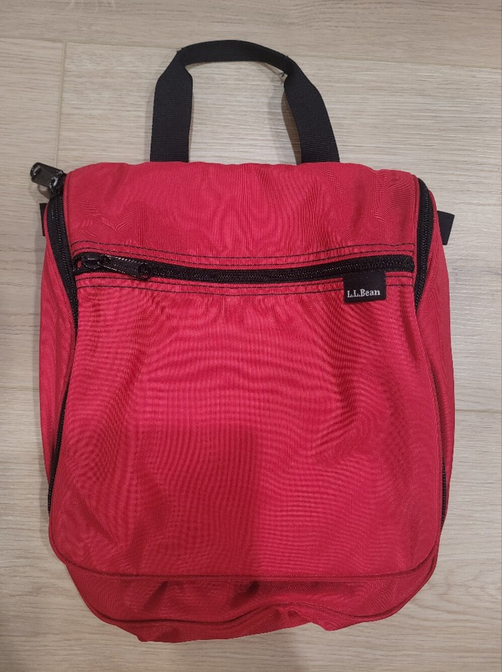 L.L. Bean Red Toiletry Travel Bag
